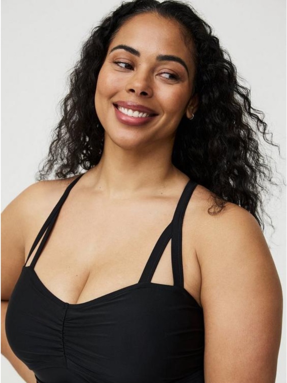 Torrid Wireless Corset Swim Dress 0 Black NWT Original Packaging Discontinued - Picture 3 of 9